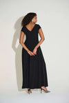 Joseph Ribkoff  Signature Woven Wide Leg Jumpsuit with Rhinestone Detail 253757