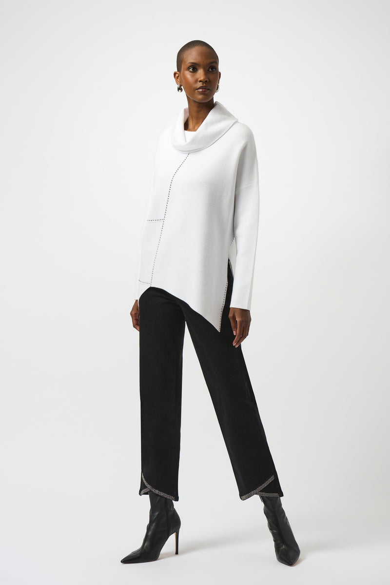 Joseph Ribkoff. Sweater Knit Asymmetrical Pullover 253913