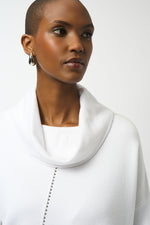 Joseph Ribkoff. Sweater Knit Asymmetrical Pullover 253913
