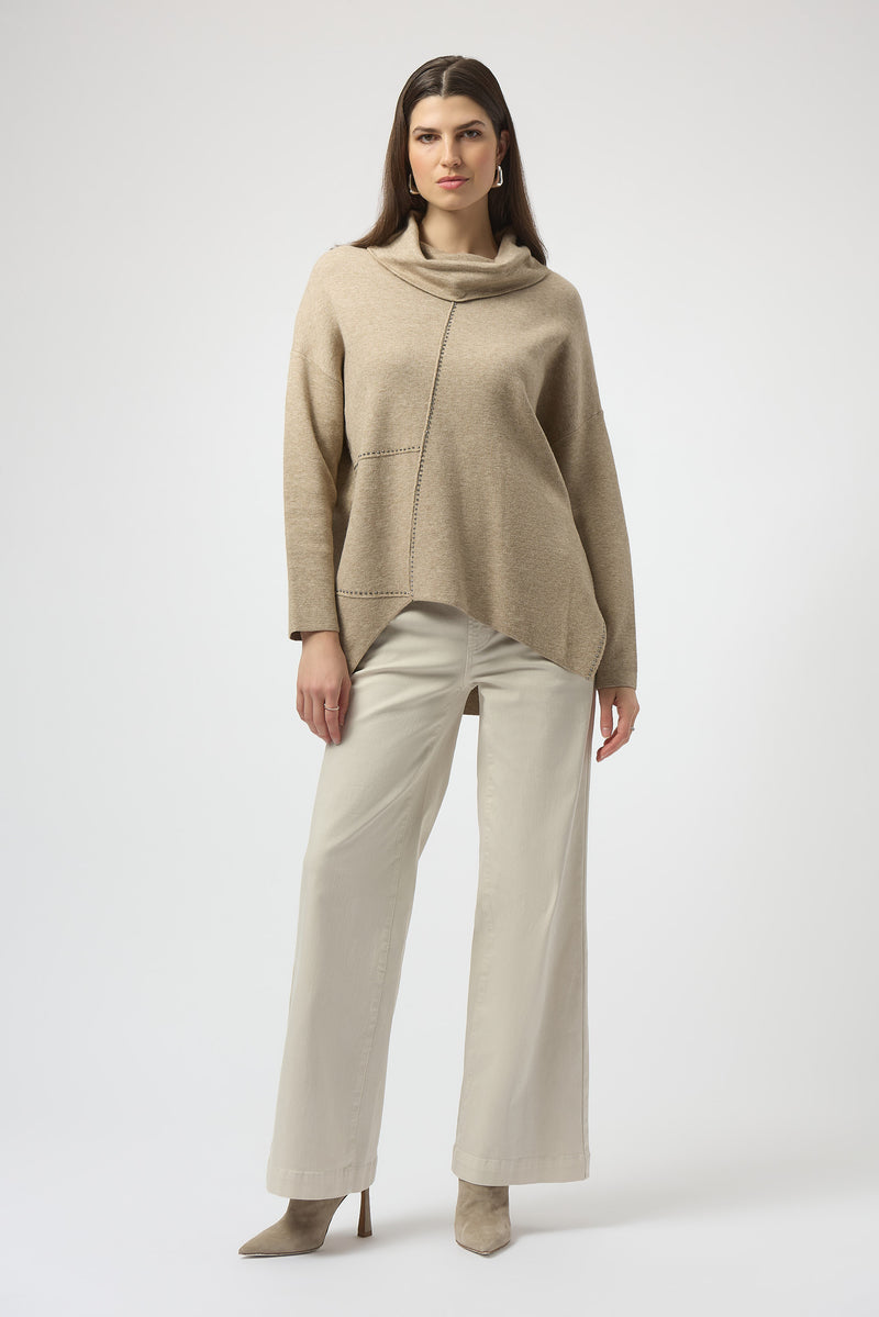 Joseph Ribkoff. Sweater Knit Asymmetrical Pullover 253913