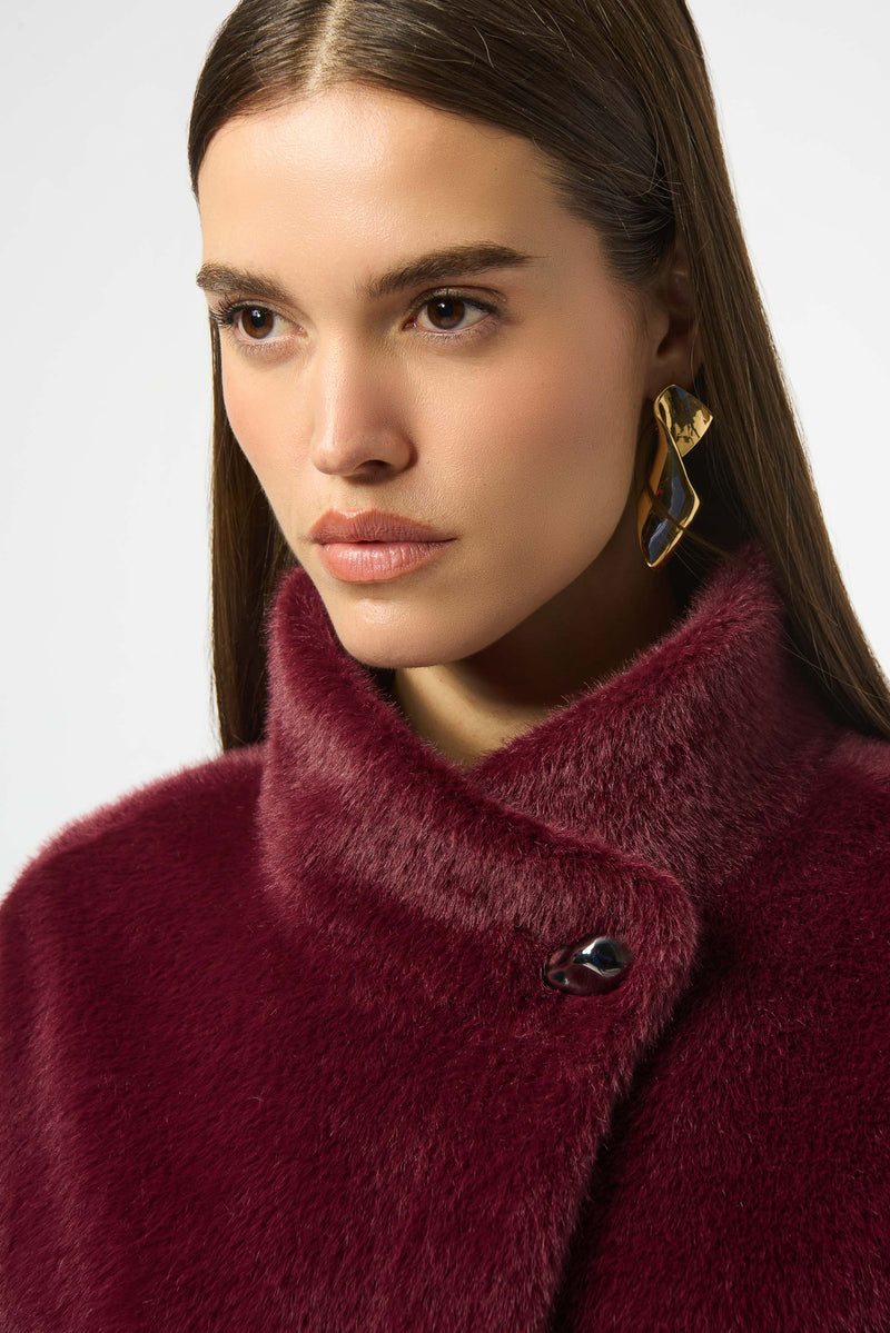 Joseph Ribkoff Bonded Faux Fur Suede Jacket 253924 F25