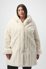 Joseph Ribkoff | Faux Fur Reversible Hooded Coat 253926