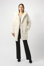 Joseph Ribkoff | Faux Fur Reversible Hooded Coat 253926