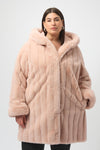 Joseph Ribkoff | Faux Fur Reversible Hooded Coat 253926