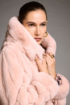 Joseph Ribkoff | Faux Fur Reversible Hooded Coat 253926