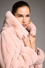 Joseph Ribkoff | Faux Fur Reversible Hooded Coat 253926