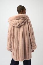 Joseph Ribkoff | Faux Fur Reversible Hooded Coat 253926