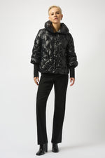 Joseph Ribkoff Pearl Quilted Puffer Trapeze Jacket 253931 F25