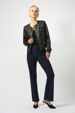 Joseph Ribkoff | Foiled Faux Suede Fitted Jacket 253935 F25