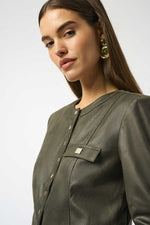 Joseph Ribkoff | Foiled Faux Suede Fitted Jacket 253935 F25