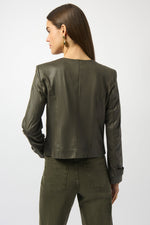 Joseph Ribkoff | Foiled Faux Suede Fitted Jacket 253935 F25