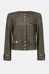 Joseph Ribkoff | Foiled Faux Suede Fitted Jacket 253935 F25