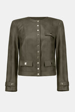 Joseph Ribkoff | Foiled Faux Suede Fitted Jacket 253935 F25