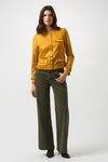Joseph Ribkoff | Foiled Faux Suede Fitted Jacket 253935 F25