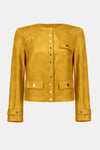 Joseph Ribkoff | Foiled Faux Suede Fitted Jacket 253935 F25