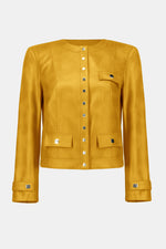 Joseph Ribkoff | Foiled Faux Suede Fitted Jacket 253935 F25
