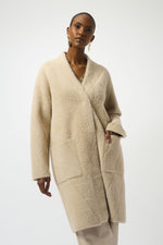 Joseph Ribkoff. Feather Yarn Sweater Knit Coat 253955 F25