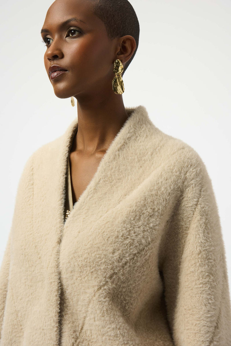 Joseph Ribkoff. Feather Yarn Sweater Knit Coat 253955 F25
