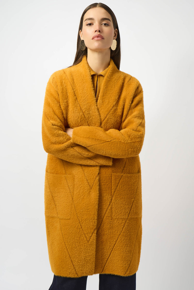 Joseph Ribkoff. Feather Yarn Sweater Knit Coat 253955 F25