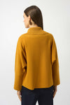 Joseph Ribkoff |   Sweater Knit Boxy Pullover With Zipped Collar 253963