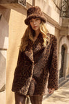 Joseph Ribkoff |    Faux Fur Leopard Print Bucket Hat 253975X