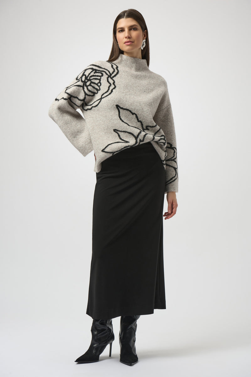 Joseph Ribkoff Silky Knit Pull-On Maxi Skirt 254018