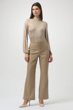 Joseph Ribkoff | JFoiled Knit Mock Neck Fitted Top 254027F25