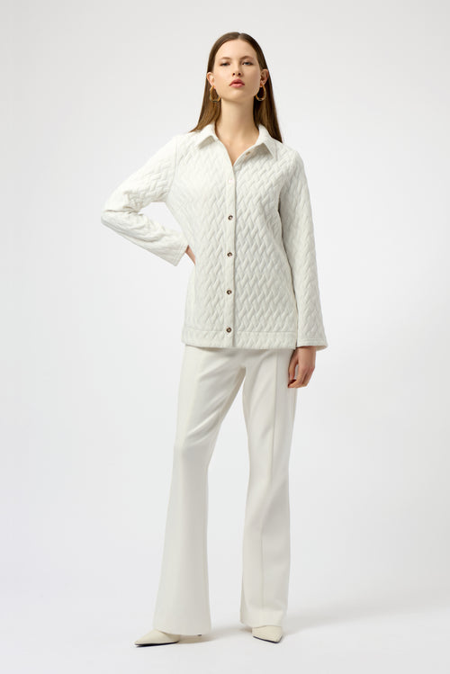 Joseph Ribkoff Quilted Knit A-Line Jacket 254172 F25