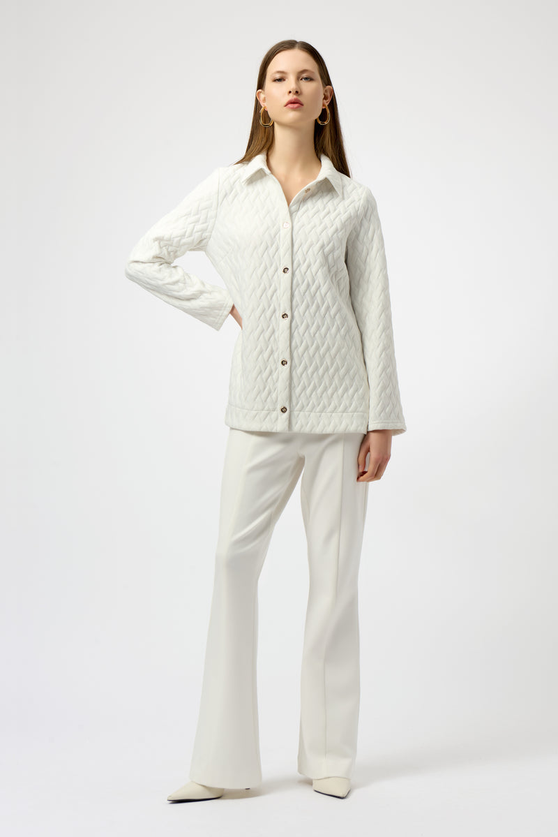 Joseph Ribkoff Quilted Knit A-Line Jacket 254172 F25