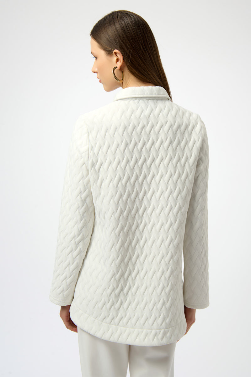 Joseph Ribkoff Quilted Knit A-Line Jacket 254172 F25