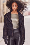 Frank Lyman Jacket Plaid Collared Long Sleeve Style 254361 F25