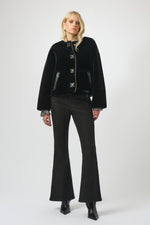 Joseph Ribkoff Bonded Faux Fur Boxy Jacket 254909 F25
