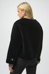 Joseph Ribkoff Bonded Faux Fur Boxy Jacket 254909 F25