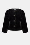 Joseph Ribkoff Bonded Faux Fur Boxy Jacket 254909 F25