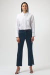 Joseph Ribkoff Classic Straight Leg Jeans with Rhinestone Hem 254917 F25