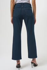 Joseph Ribkoff Classic Straight Leg Jeans with Rhinestone Hem 254917 F25