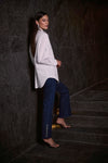 Joseph Ribkoff Classic Straight Leg Jeans with Rhinestone Hem 254917 F25