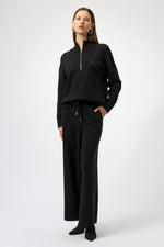 Joseph Ribkoff Sweater Knit Mock Neck Pullover with Rhinestones 254933 F25