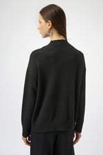 Joseph Ribkoff Sweater Knit Mock Neck Pullover with Rhinestones 254933 F25
