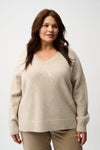 Joseph Ribkoff Sweater Knit Pullover with Sequins 254949F25