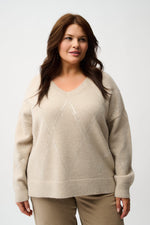 Joseph Ribkoff Sweater Knit Pullover with Sequins 254949F25