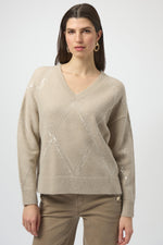 Joseph Ribkoff Sweater Knit Pullover with Sequins 254949F25