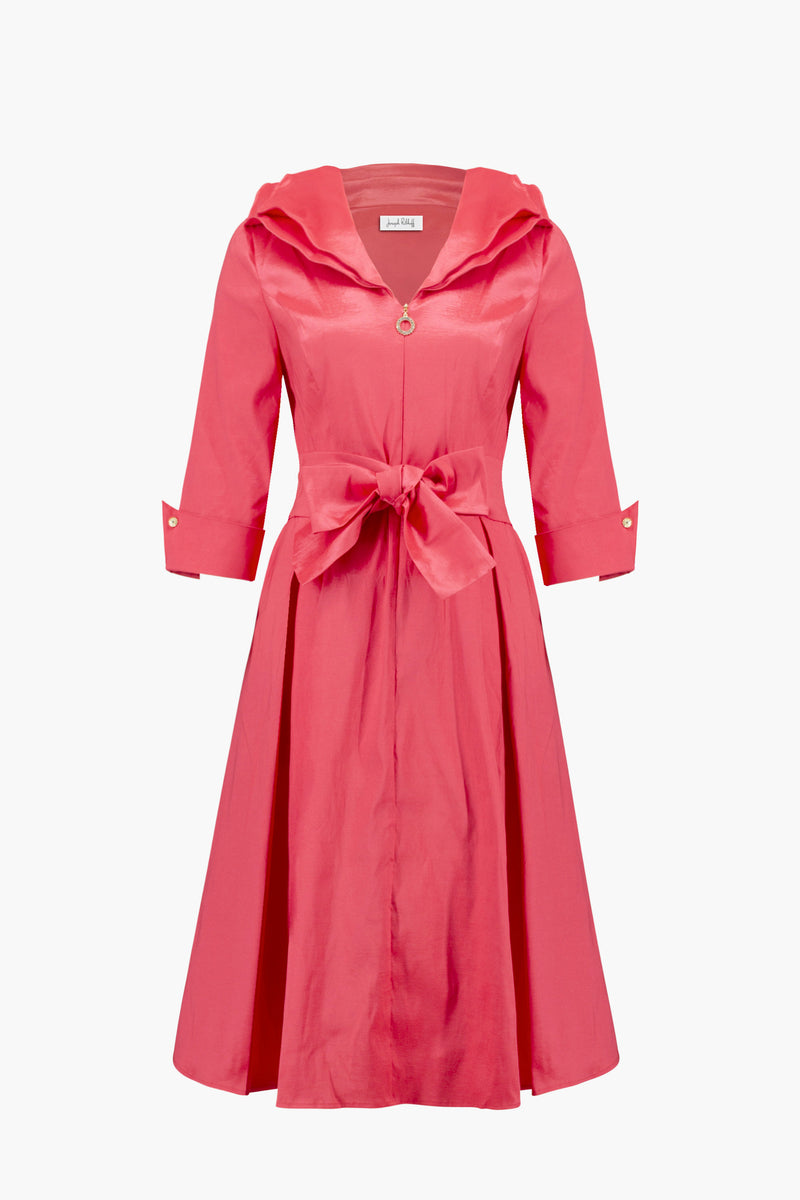 taffeta fit and flare dress LESLIE FIT AND FLARE CROSSOVER MESH TAFFETA MIDI DRESS | CULT MIA