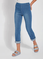 Lysse Cropped Boyfriend Denim (24" Inseam, Cuffed) S24