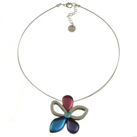 Origin Eclectic Flower Pendant Necklace Style 2040