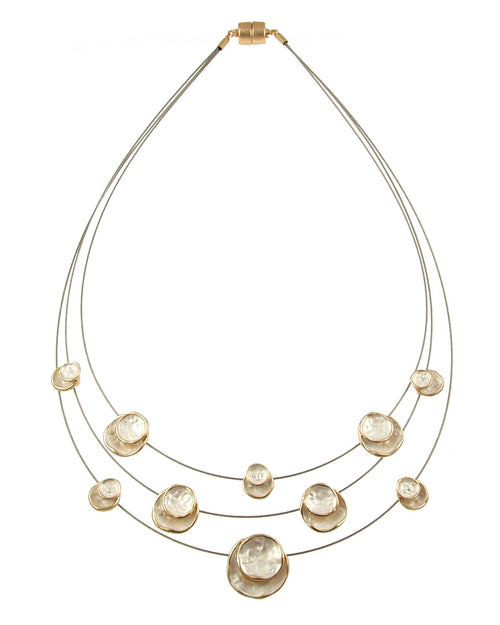 Origin 3-Strand, Layered Circle Necklace F25