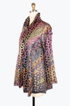 Damee Holographic Scale Mesh Flare Jacket 300-PLM F24