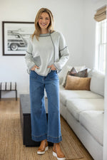 HABITAT OPPOSITES ATTRACT INSIDE OUT PULLOVER F25H 31318