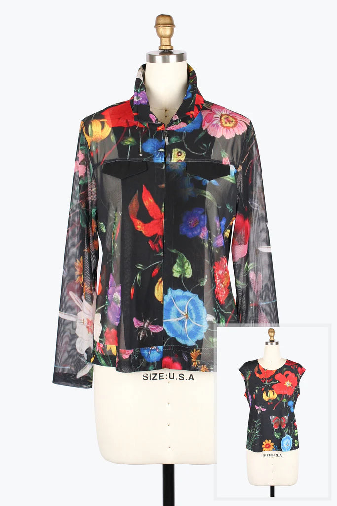 Damee Exotic Flower Garden Mesh Twin Set 31443-Mlt F25
