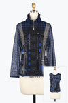 Damee Houndstooth & Dots Mesh Twin Set 31444-Blu F25